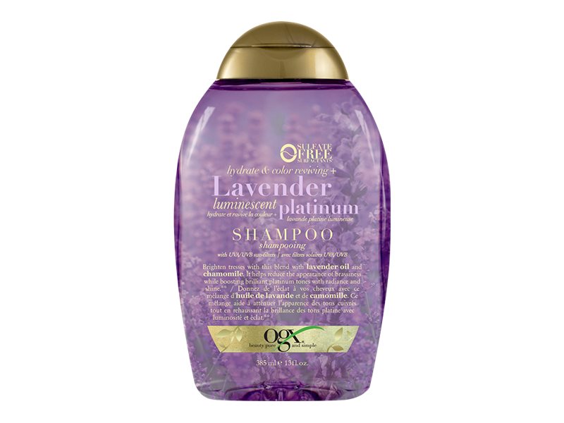 OGX Hydrate & Color Reviving + Lavender Luminescent Platinum Shampoo - 385ml