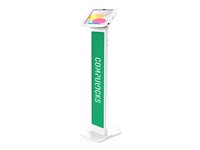 Compulocks iPad 10th-11th (A16) Gen Space Enclosure Brandable Floor Stand White mounting kit - for tablet - white
