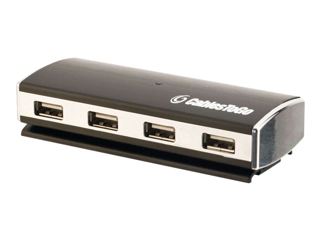 Image of C2G 4-Port USB 2.0 Aluminum Hub - hub - 4 ports