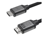 LINQ HDMI-kabel med Ethernet 2m Sort Grå