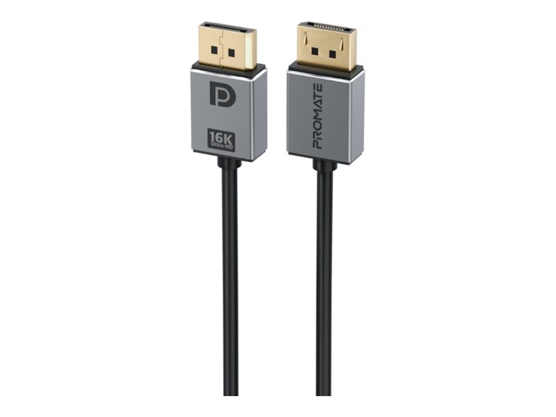 Promate DPLink-16K DisplayPort cable DisplayPort to DisplayPort 2 Product shot Right-angle 79550