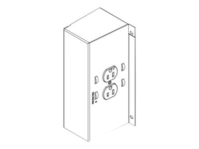 Chief PAC526P2-KIT In-Wall Box Power Kit Power line conditioner AC 125 V 1875 Watt 