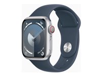 Apple Watch Series 9 (GPS + Cellular) 41 mm Blå Sølv Smart ur