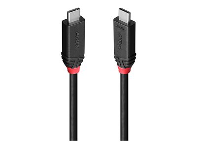 LINDY 0,5m USB4 240W Typ C Kabel Black Kabel & Adapter
