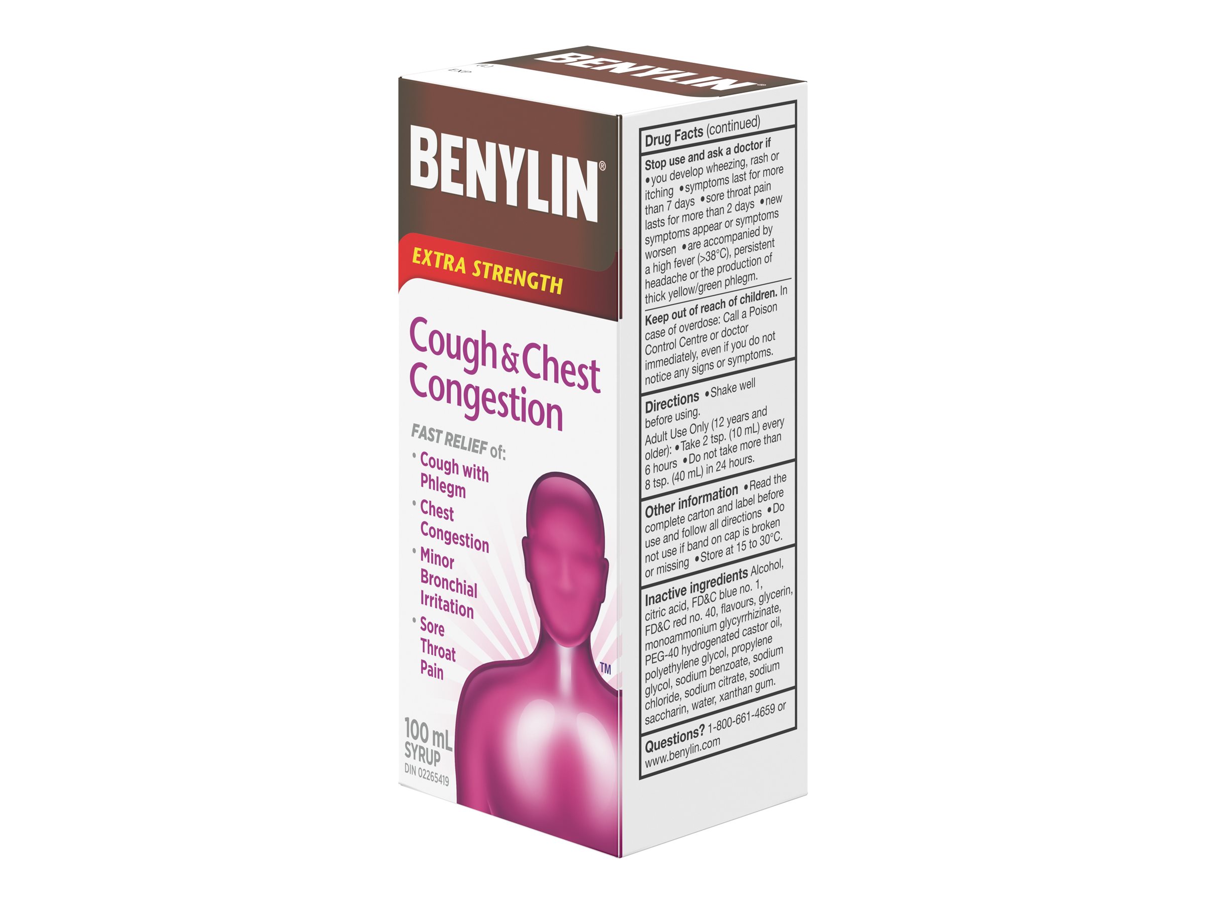 Benylin Extra Strength Cough & Chest Congestion Syrup 100ml