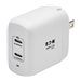 Eaton Tripp Lite Series USB C Wall Charger Dual-Port Compact