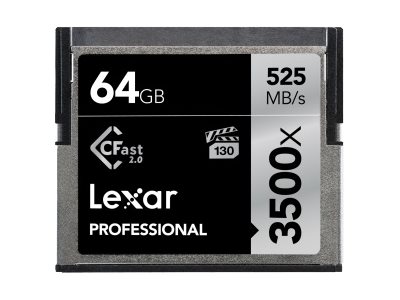 Lexar Professional flash memory card 64 GB CFast Product shot Front 79275