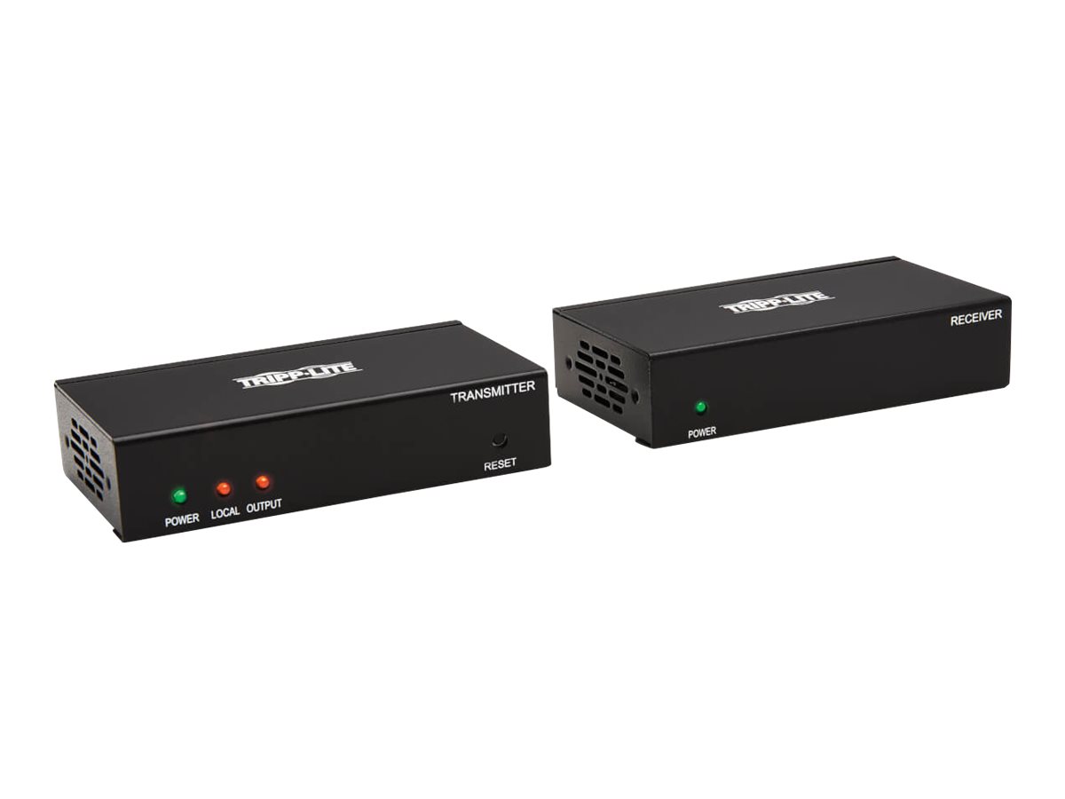 Tripp Lite 1 x 2 HDMI over Cat6 Extender/Splitter Kit, Transmitter/Receiver, PoC, 4K @ 60 Hz, 4:4:4, Up to 125 ft., TAA