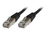 MicroConnect CAT 6 Foldet uskærmet snoet par (F/UTP) 25cm Netværkskabel Sort