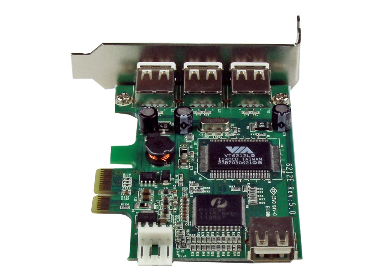 StarTech.com 4 Port PCI Express Low Profile High Speed USB Card - PCIe USB 2.0 Card - PCI-E USB 2.0 Card (PEXUSB4DP) - USB adaptér - PCIe - 4 porty – foto 3