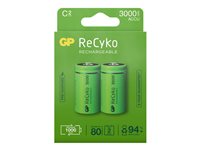 GP ReCyko C-type Batterier til generelt brug (genopladelige) 3000mAh