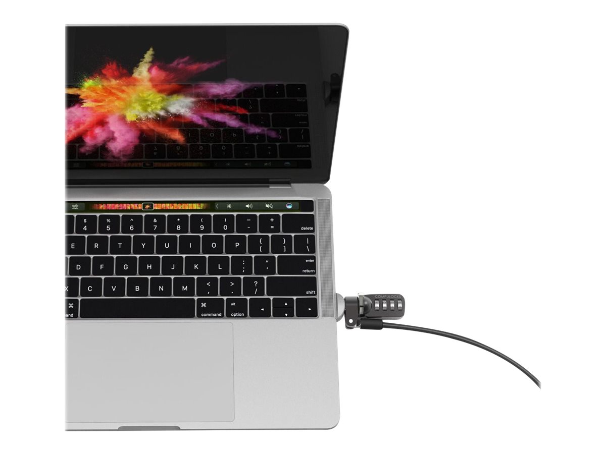 Compulocks Ledge MacBook Pro Touch Bar Cable Lock Adapter With Combination Cable Lock - nástavec zámku bezpečnostního slotu – foto 3