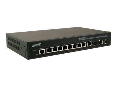 Transition Networks SM10T2DPA Switch managed 8 x 10/100/1000 + 2 x combo Gigabit SFP 