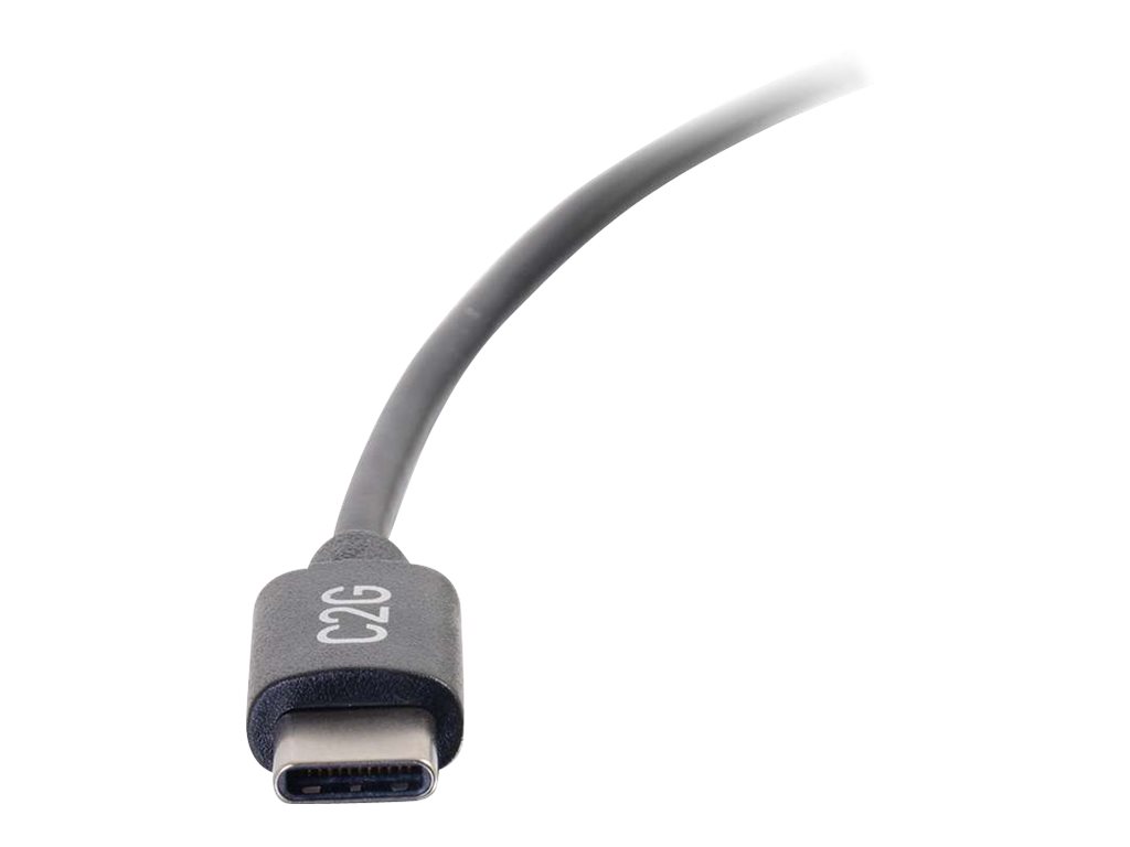 C2G 0.9m (3ft) USB C Cable - USB 2.0 (3A) - M/M USB Type C Cable - Black - USB kabel typ C - USB-C do USB-C - 90 cm