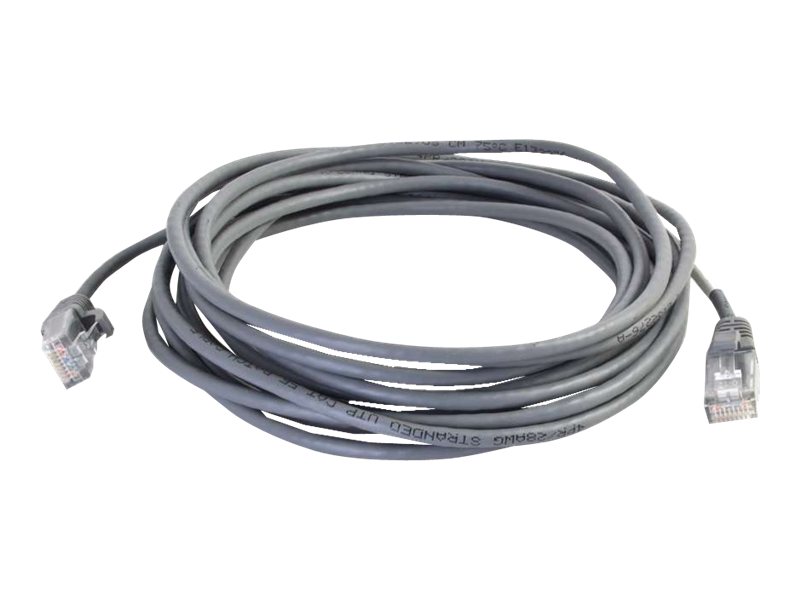 C2G Cat5e Snagless Unshielded (UTP) Slim Network Patch Cable - patch cable - 30.48 cm - gray