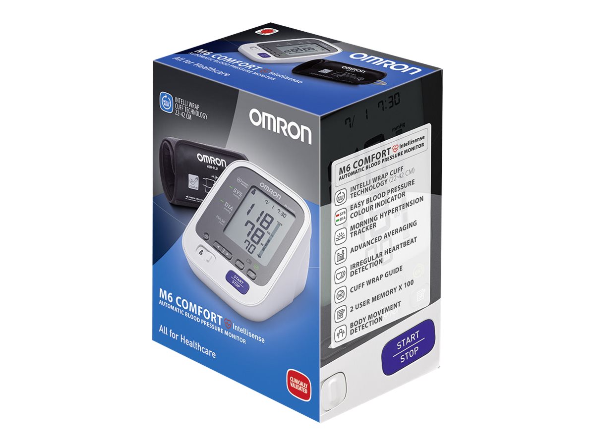 kassette sympatisk National folketælling Omron M6 Comfort Blodtryksmåler | Stort udvalg, billige priser og hurtig  levering