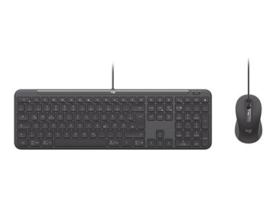Logitech USB-C Keyboard+Mouse MK620 Combo f. Business black retail