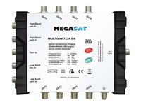 Megasat Multiswitch 5/8 Satelit / jordisk signal multikontakt Sølv