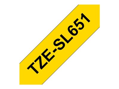 BROTHER TZeSL651 tape Black on Yellow