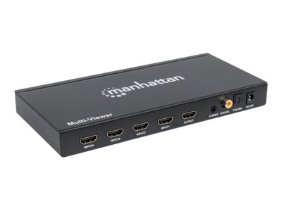 MH 1080p 4-Port HDMI Multiviewer Switch, MANHATTAN 207881 (BILD1)