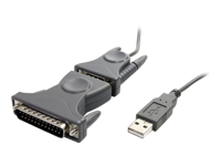 StarTech.com Câble Adaptateur USB vers Port Série DB9 - DB25 avec Adaptateur DB9 DB25