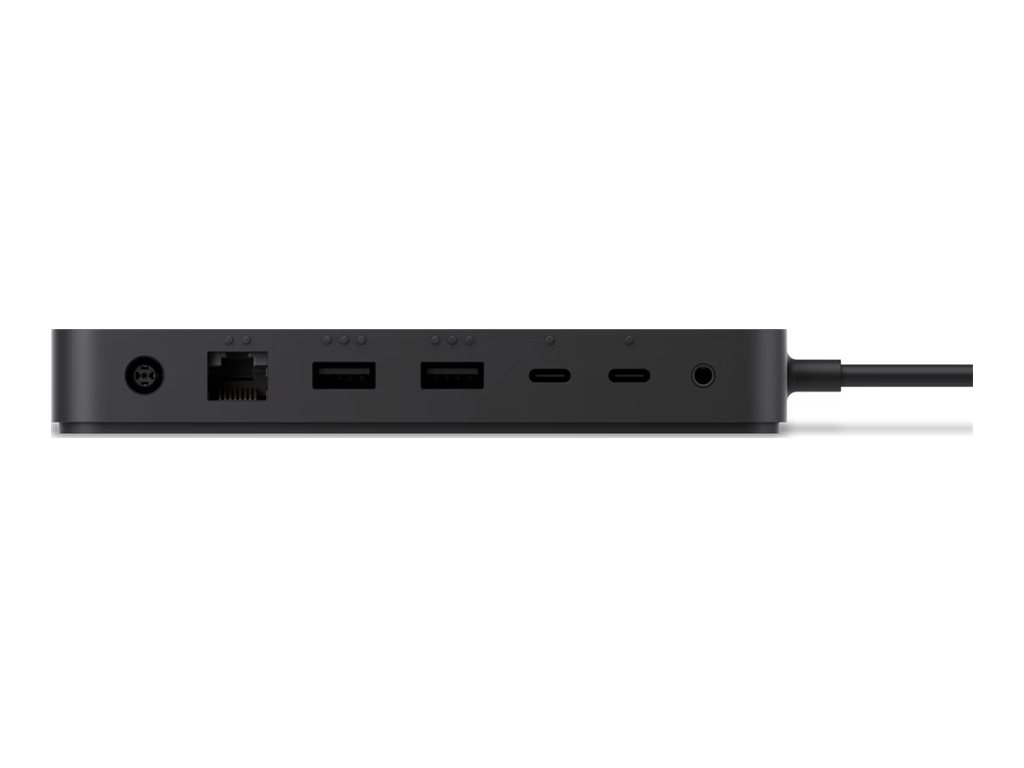 Microsoft Surface Dock docking station Thunderbolt 4 3 x Thunderbolt 1GbE Product shot Back 78700
