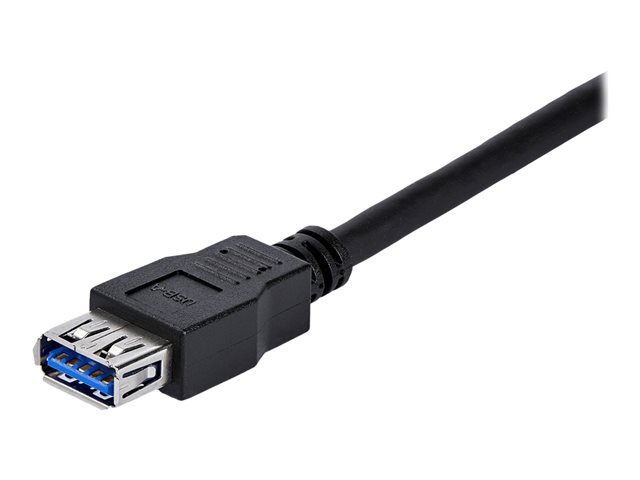 StarTech.com 1m Black SuperSpeed USB 3.0 Extension Cable A to A - Male to Female USB 3 Extension Cable Cord 1 m (USB3SEXT1MBK)