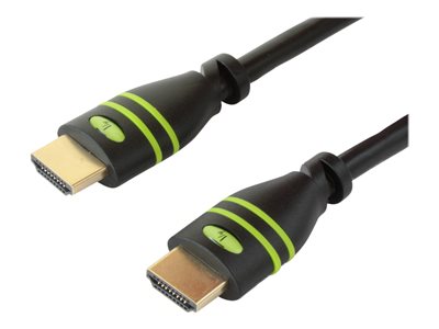 8057685304499 - TECHly - HDMI-Kabel mit Ethernet - HDMI männlich zu HDMI männlich - 5 m - doppelt abgeschirmtes Twisted-Pair-Kabel - Schwarz