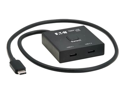 Eaton Tripp Lite series 2x1 Bi-Directional USB-C Switch 8K60Hz Video HDCP Passthrough USB 3.2 Gen 2 100W PD Charging