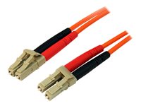 StarTech.com 5m Fiber Optic Cable - Multimode Duplex 50/125 - LSZH - LC/LC - OM2 - LC to LC Fiber Patch Cable - network cable