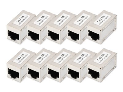 DIGITUS CAT6A modular coupler full shiel - DN-93905-10