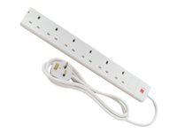 LINDY Power Strip - Power strip - input: BS 1363 - output connectors: 6 (BS 1363) - 5 m cord - United Kingdom