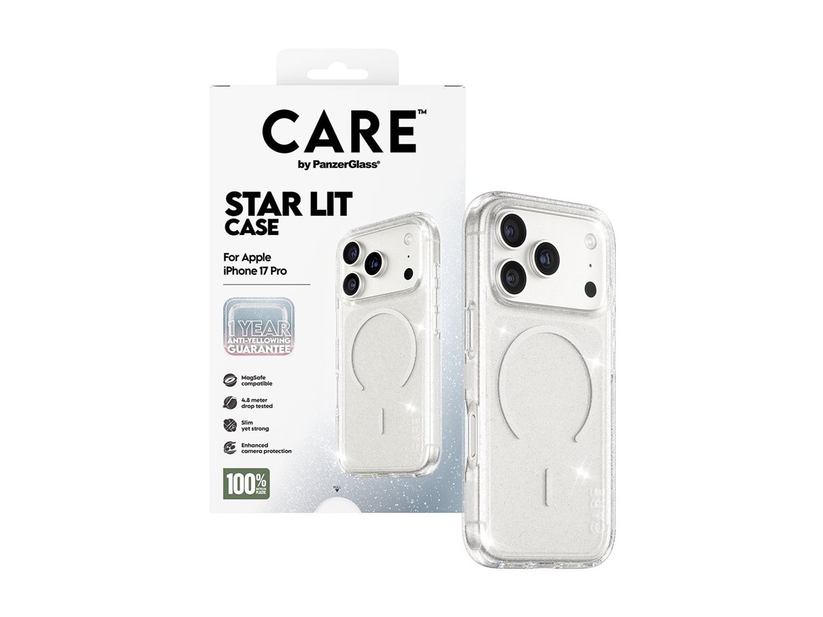 PanzerGlass CARE Apple iPhone 17 Pro Star Lit třpytivý/bílý MagSafe – foto 3
