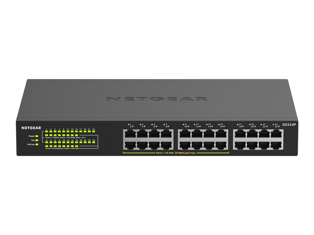 NETGEAR 24PT GIGE UNMNGED SWCH W/ POE+