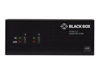 Black Box KV6222H KVM / audio-switch Desktop