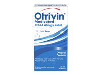 Otrivin Medicated Cold & Allergy Relief Mist Spray - 30ml