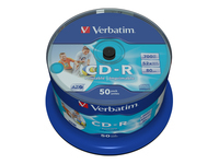 Verbatim DataLifePlus - 50 x CD-R - 700 MB 52x - wide printable surface - spindle