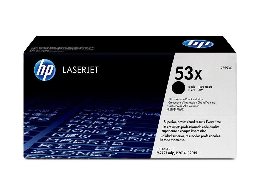 HP TONER LASERJET Q7553X NOIR P