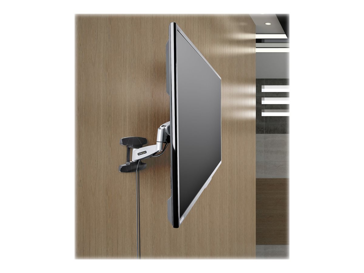 StarTech.com VESA TV Wall Mount, TV Mounting Bracket For 23"-55" Displays, Adjustable Full Motion TV Wall Mount Supports 66lb (30kg), Extendable/Tilting/Swivel Monitor Wall Mount - Low Profile/Slim Display Mount (FHA-TV-WALL-MOUNT) montážní sada - pro plochý panel - TV Mounting Bracket - černá, stříbrná – foto 9