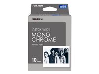 Fujifilm Instax Wide Monochrome Sort/hvid film til umiddelbar billedfremstilling (instant film) ISO 800
