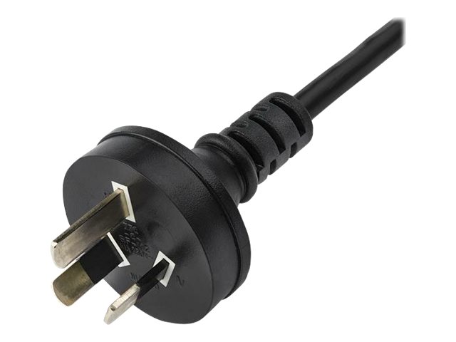 StarTech 2 m (6 ft.) Power Supply Cord AS/NZS 3112 to C13 power cable AS/NZS 3112 to power Product shot Right-angle 979400