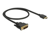 DeLOCK Videokabel HDMI / DVI 50cm Sort