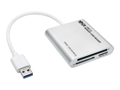 Tripp Lite USB 3.0 SuperSpeed Multi-Drive Memory Card Reader/Writer Aluminum 5Gbps