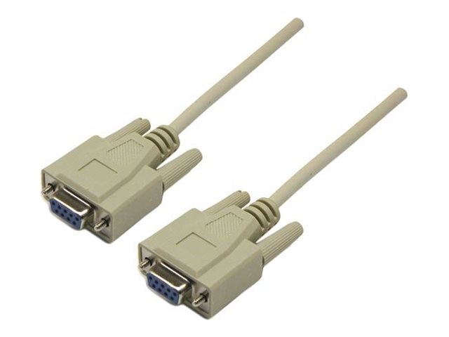 Dynamix null modem cable DB-9 to DB-9 2 Product shot Right-angle 79400
