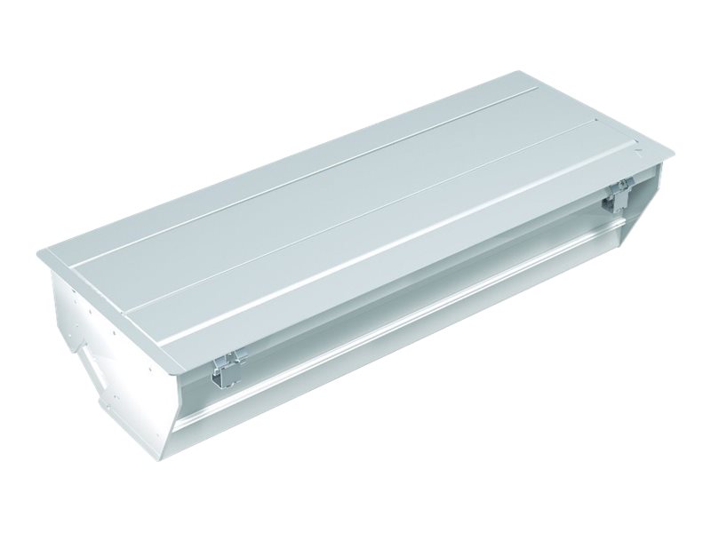 BACHMANN CONFERENCE built-in-frame Long, Chrome finish Alu body w Fixing kit for mounting in tables, LxWxD Built-in 450,1x166,4x110
