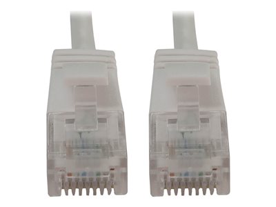 Eaton Tripp Lite Series Cat6a 10G Snagless Molded Slim UTP Ethernet Cable (RJ45 M/M), PoE, White, 7 ft. (2.1 m)