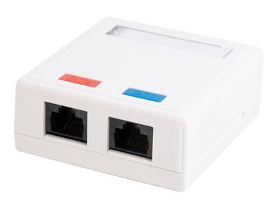 C2G 2-Port Cat5E Surface Mount Box
