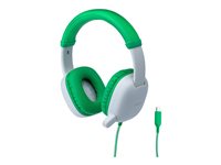 AVID WonderEars AP-400 Headphones with mic full size wired USB-C green