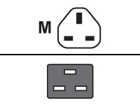 Lantronix - Câble d'alimentation - BS 1363 (M) pour IEC 60320 C19 - 3 m 