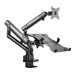 SIIG Aluminum Mechanical Spring Slim Monitor Arm with Laptop Holder